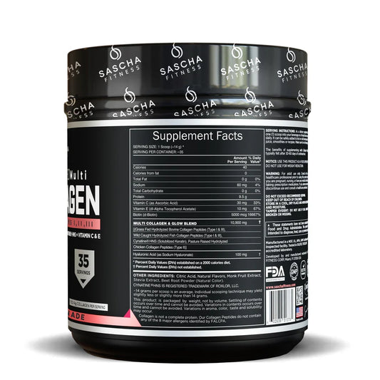 Colágeno Sascha Fitness Limonada de Fresa