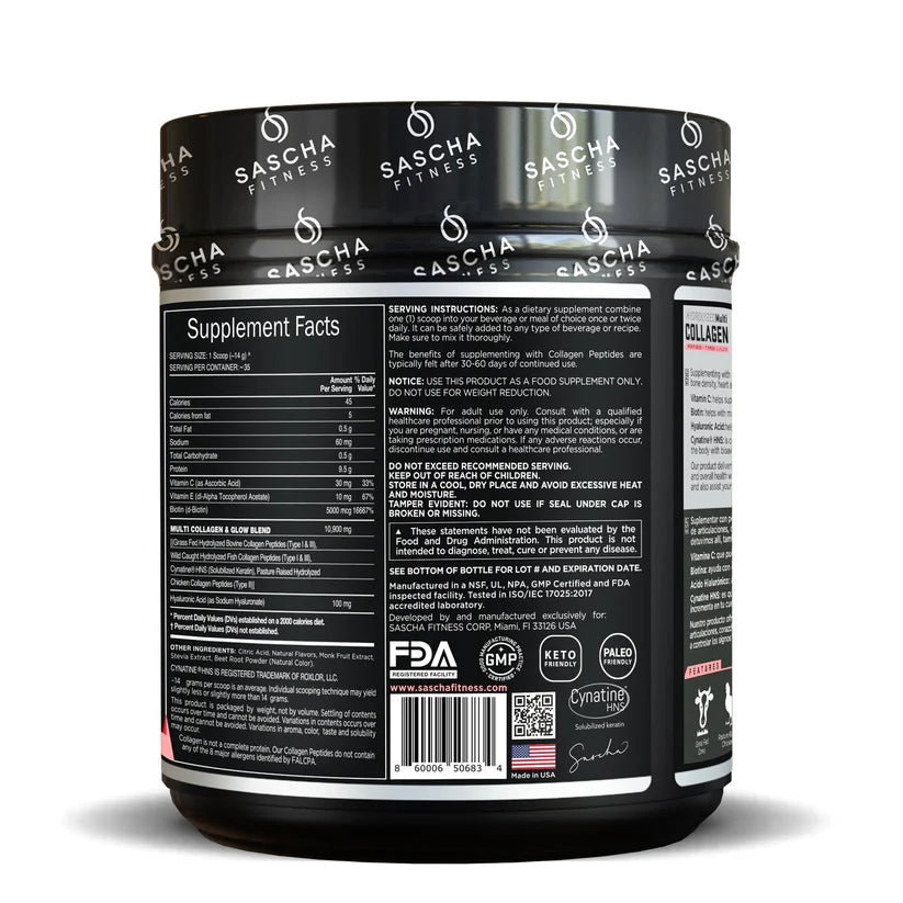 Colágeno Sascha Fitness Limonada de Fresa
