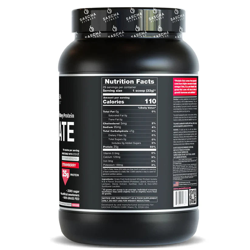 Proteina Sascha Fitness Fresa
