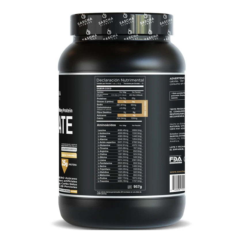 Proteina Sascha Fitness Caramelo