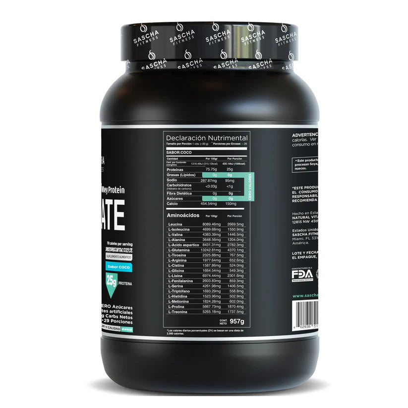 Proteina Sascha Fitness Coco