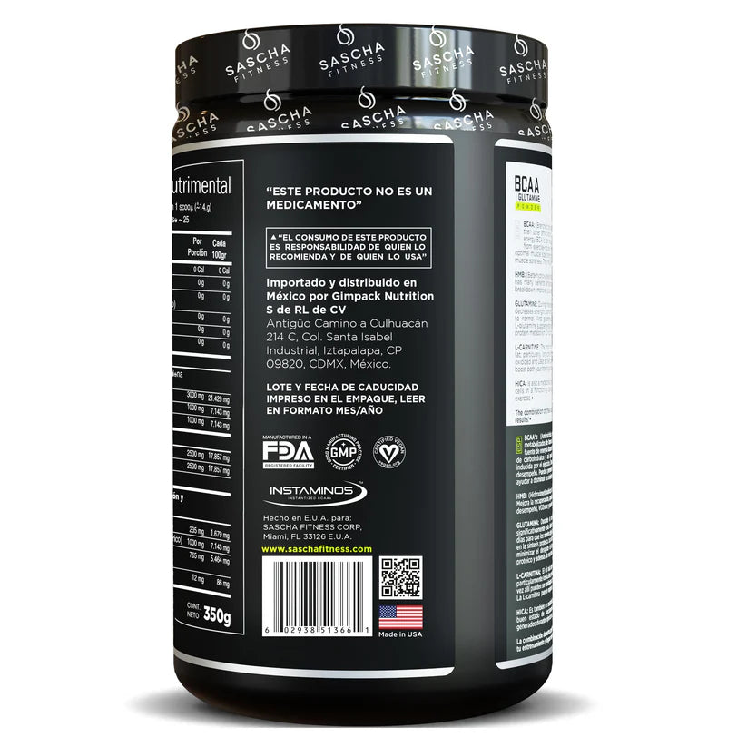 BCAA Sascha Fitness Lima Limon