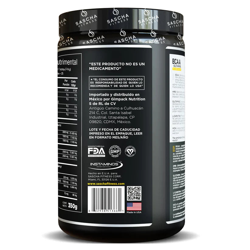 BCAA Sascha Fitness Mango Coco