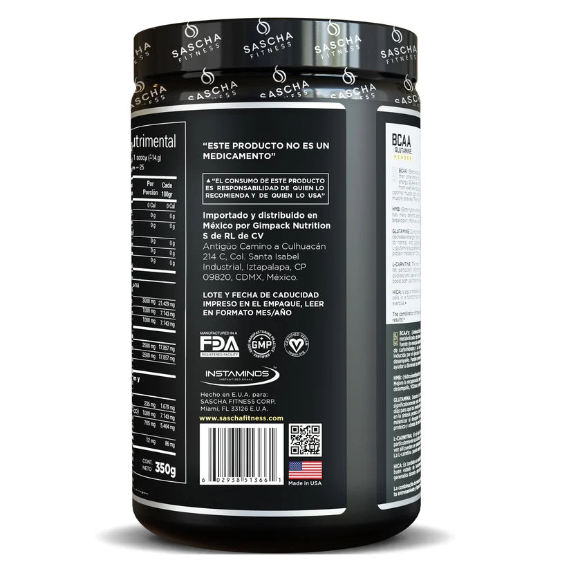 BCAA Sascha Fitness Piña Colada