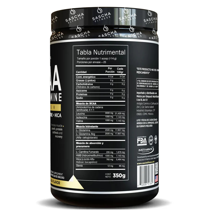 BCAA Sascha Fitness Piña Colada
