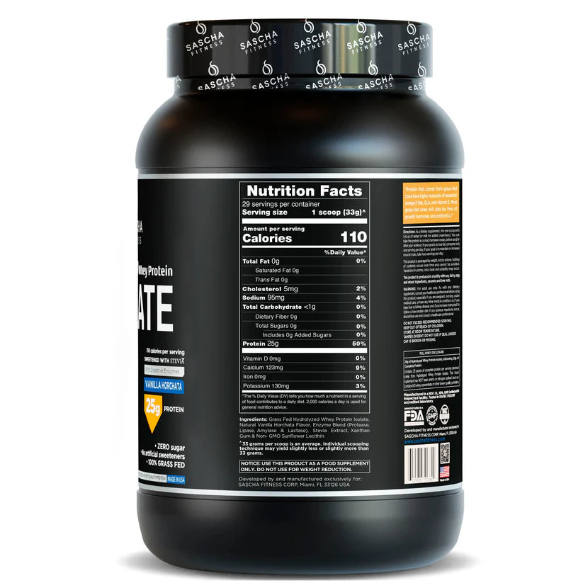 Proteína Vainilla-Horchata Sascha Fitness