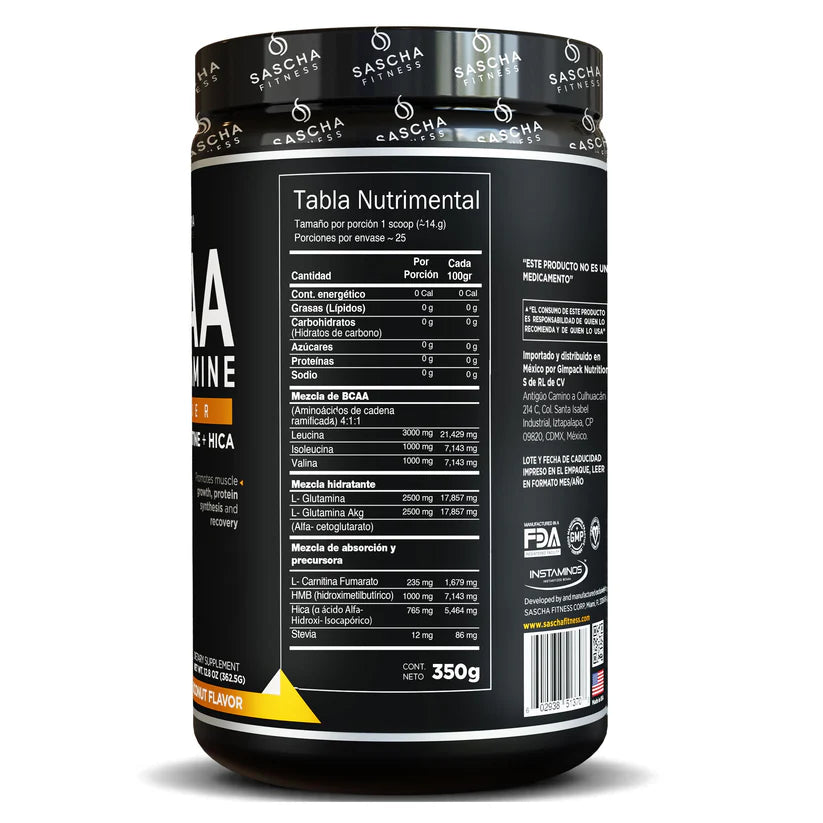 BCAA Sascha Fitness Mango Coco