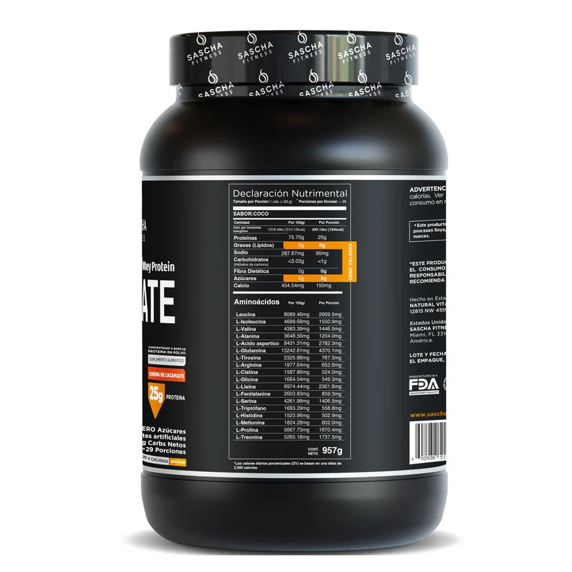 Proteina Sascha Fitness Peanut Butter