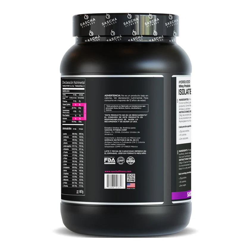 Proteina Sascha Fitness Chocolate