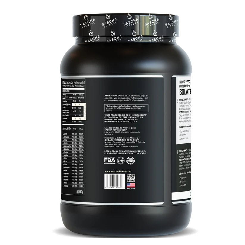 Proteina Sascha Fitness Sin Sabor